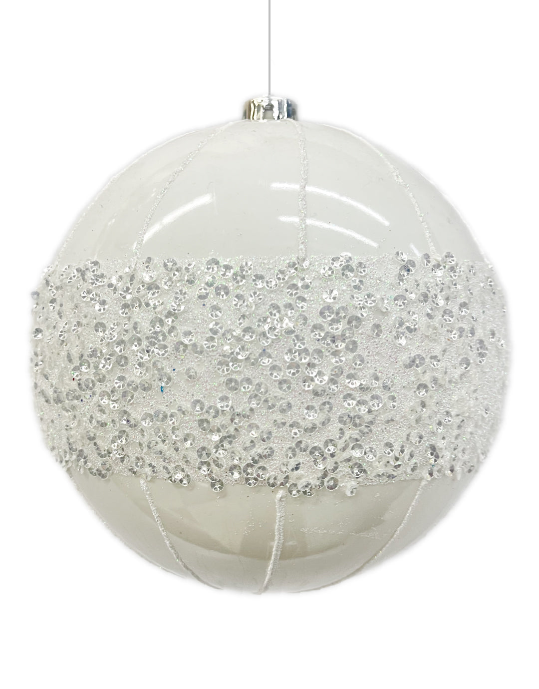BOLA LENTEJUELA FIGURA BLANCA BL24