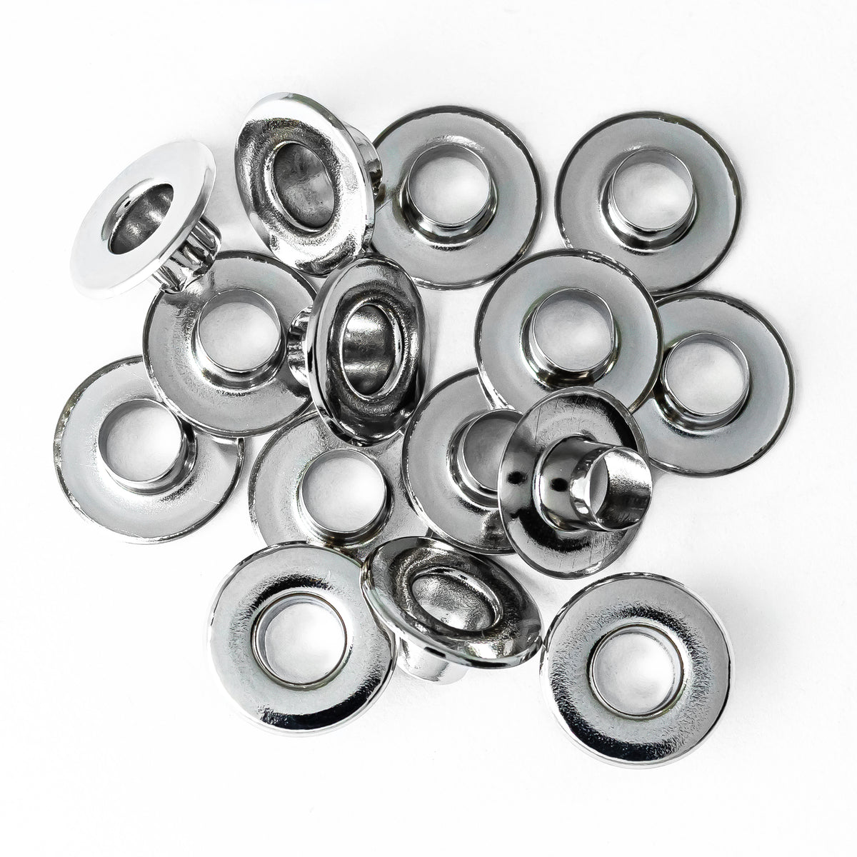 OJALETE PLANO LATON BASE ACERO 612(12MM) X 1000 UNDS.