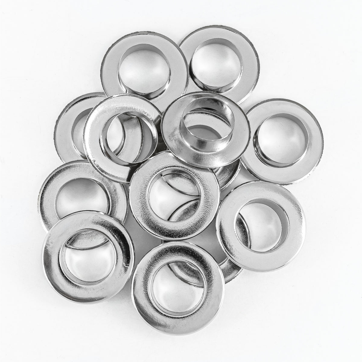 OJALETE PLANO LATON BASE ACERO 618 (18MM) X 500 UNDS.