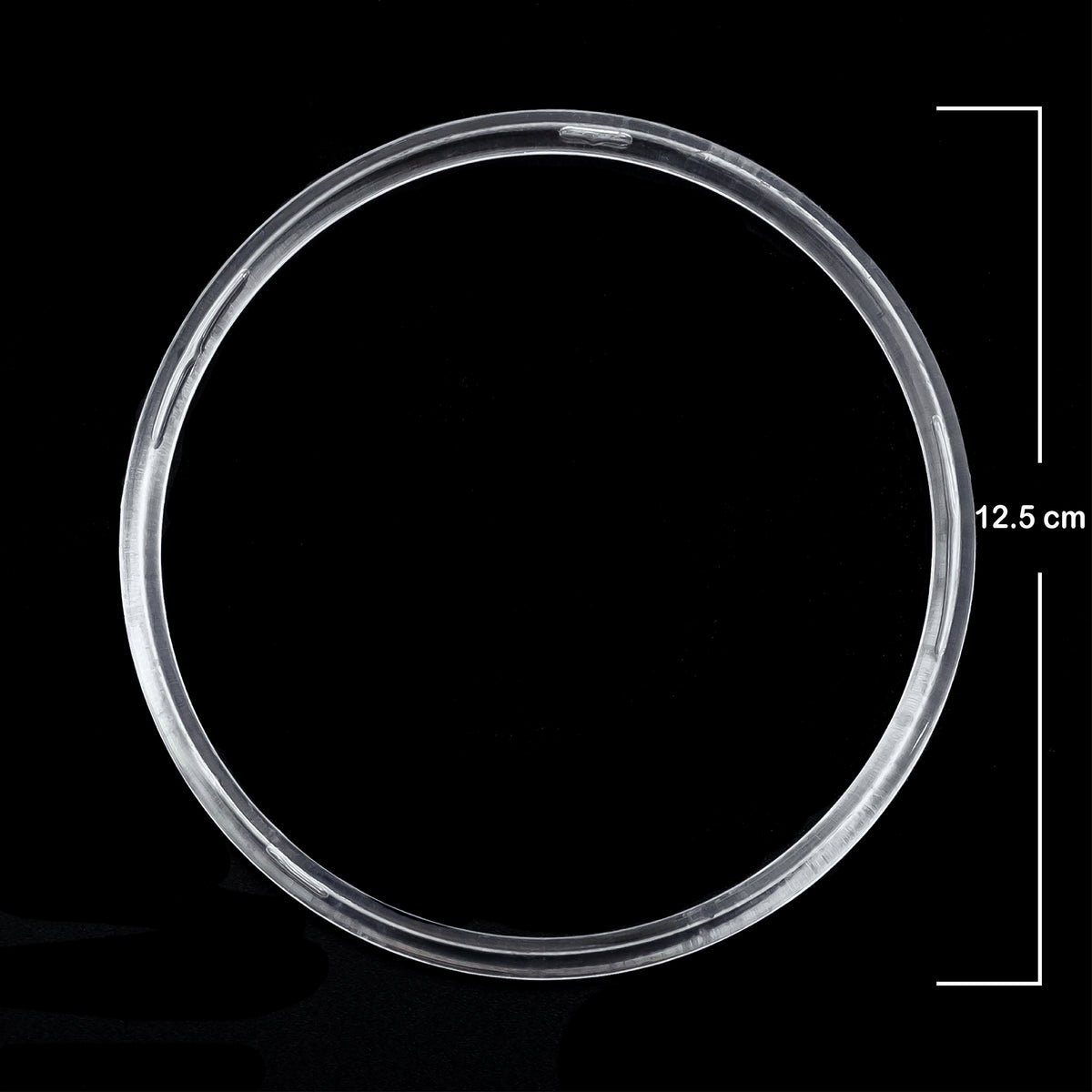 ARGOLLA ACRILICO TRANSPARENTE AA-12 (12.5 CM) X 25 UNDS.