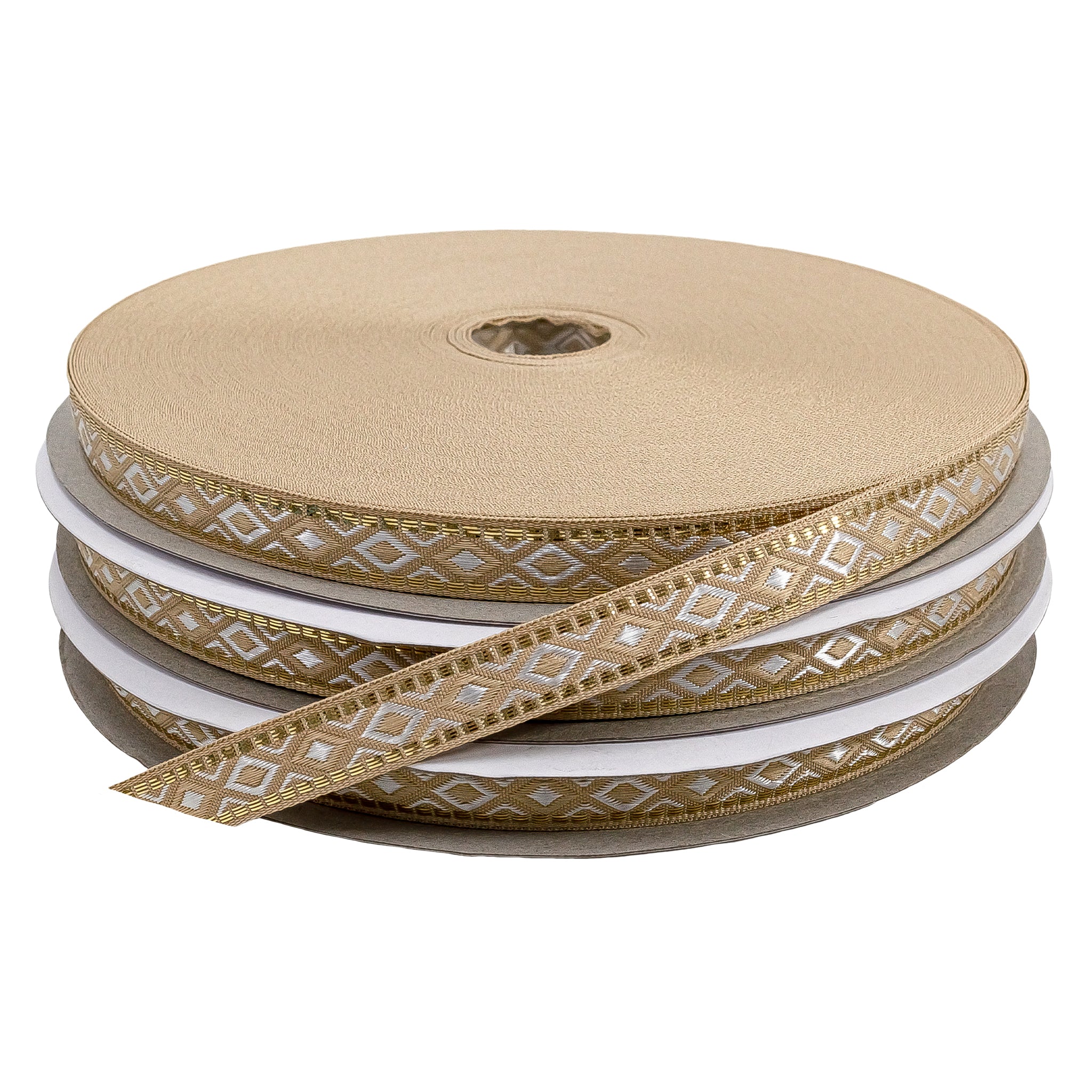 GALON ROMBO LUREX 5973 (1.0 CM) X 50 MTS.
