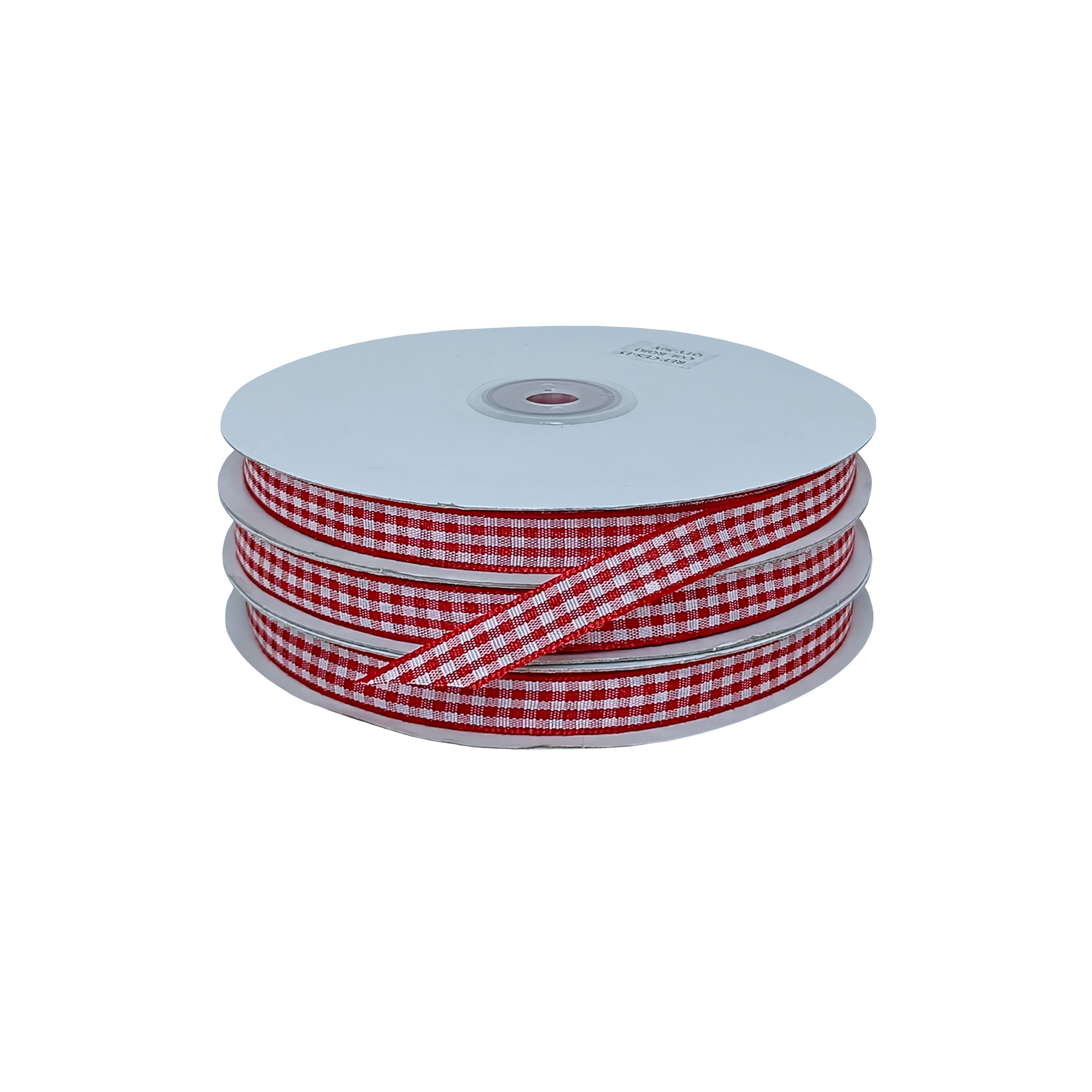 Rollo de cinta vichy a cuadros roja y blanca, calidad y estilo para proveedores mayoristas exigentes.