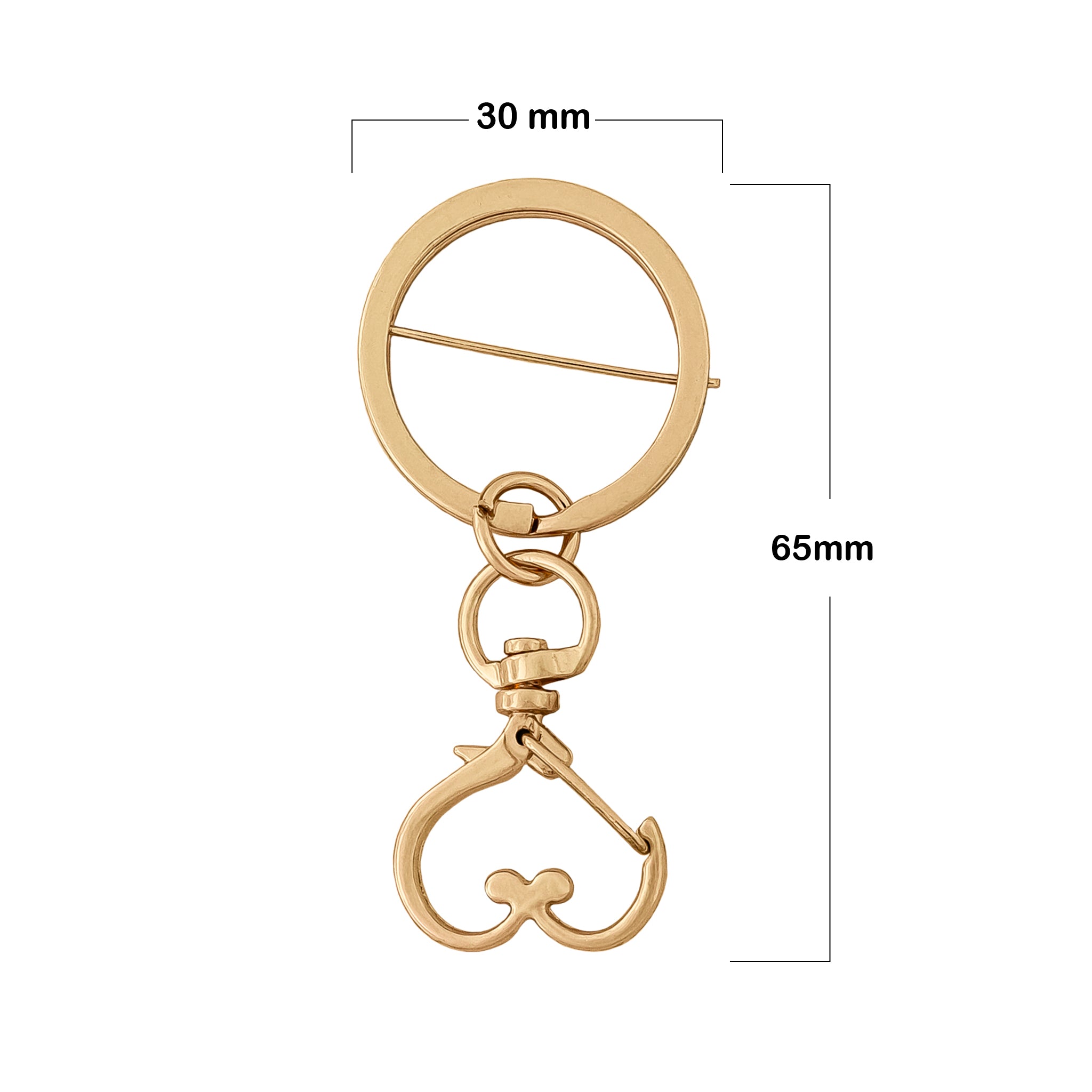 MOSQUETON LLAVERO CORAZON CRZ-2 X 200 UNDS.