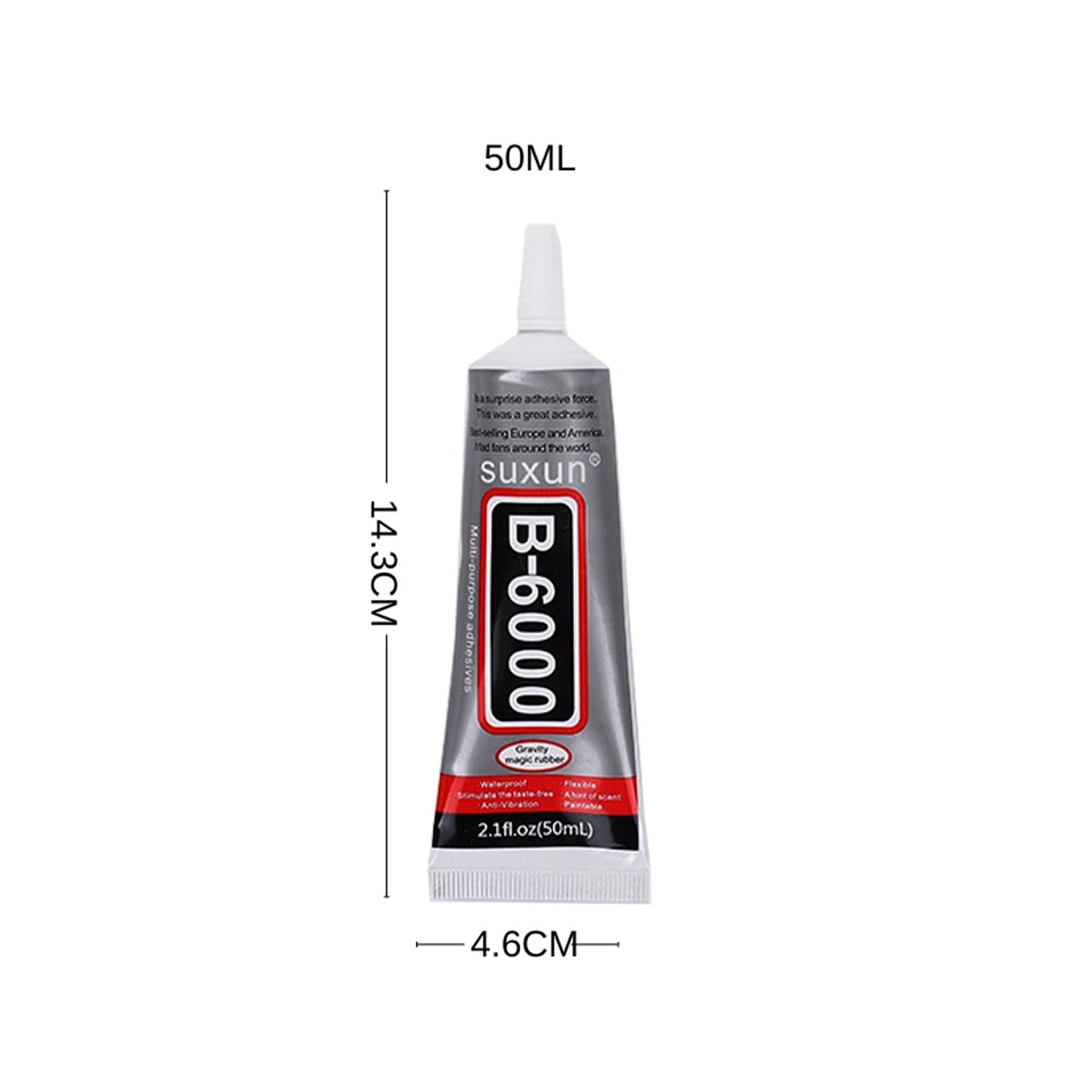 PEGA B-6000(50ML) EMPAQUE DE ALUMINIO CAJA X 30 UNIDADES.