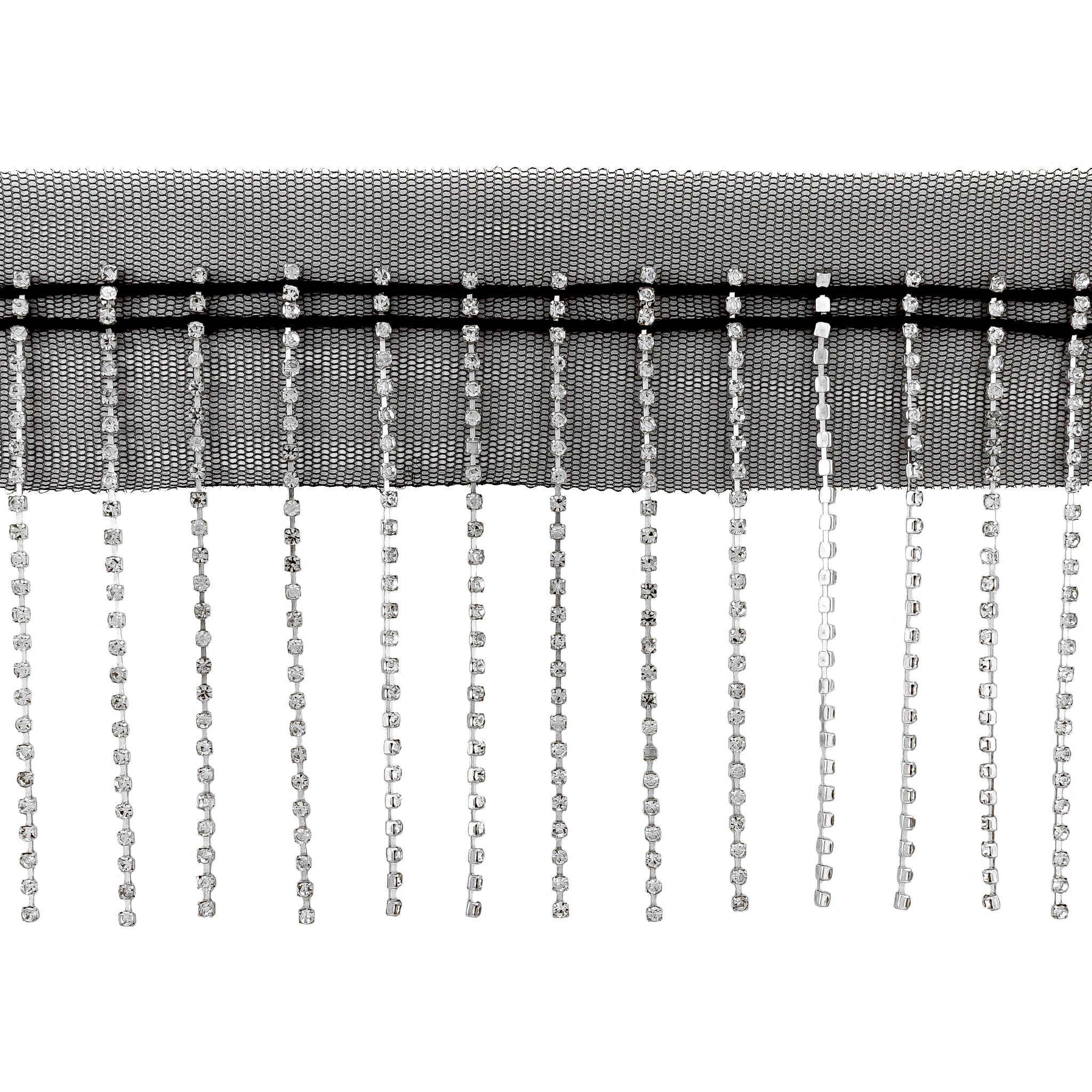 STRASS TULL CORTINA LATON STN-9 (6 CM) X 20 YDS.