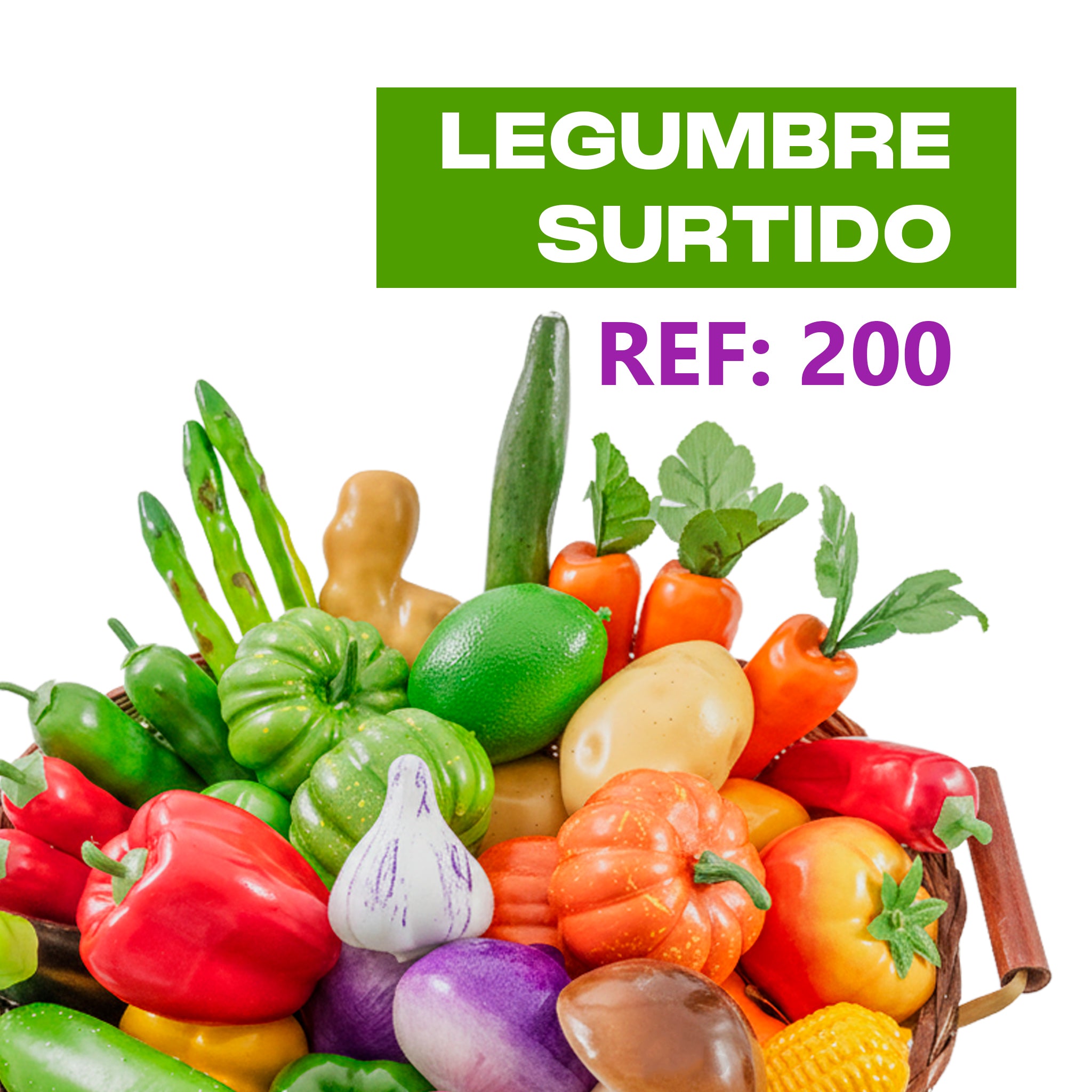 LEGUMBRE SURTIDA DECORATIVA REF. 200 - PAQUETE X 36 UNDS.