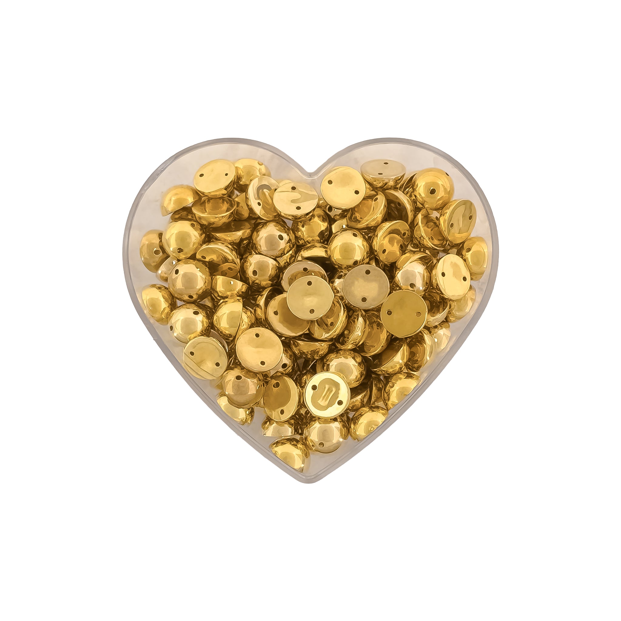 MEDIA PERLA DOS HUECOS 5714 (10 MM) X LIBRA.