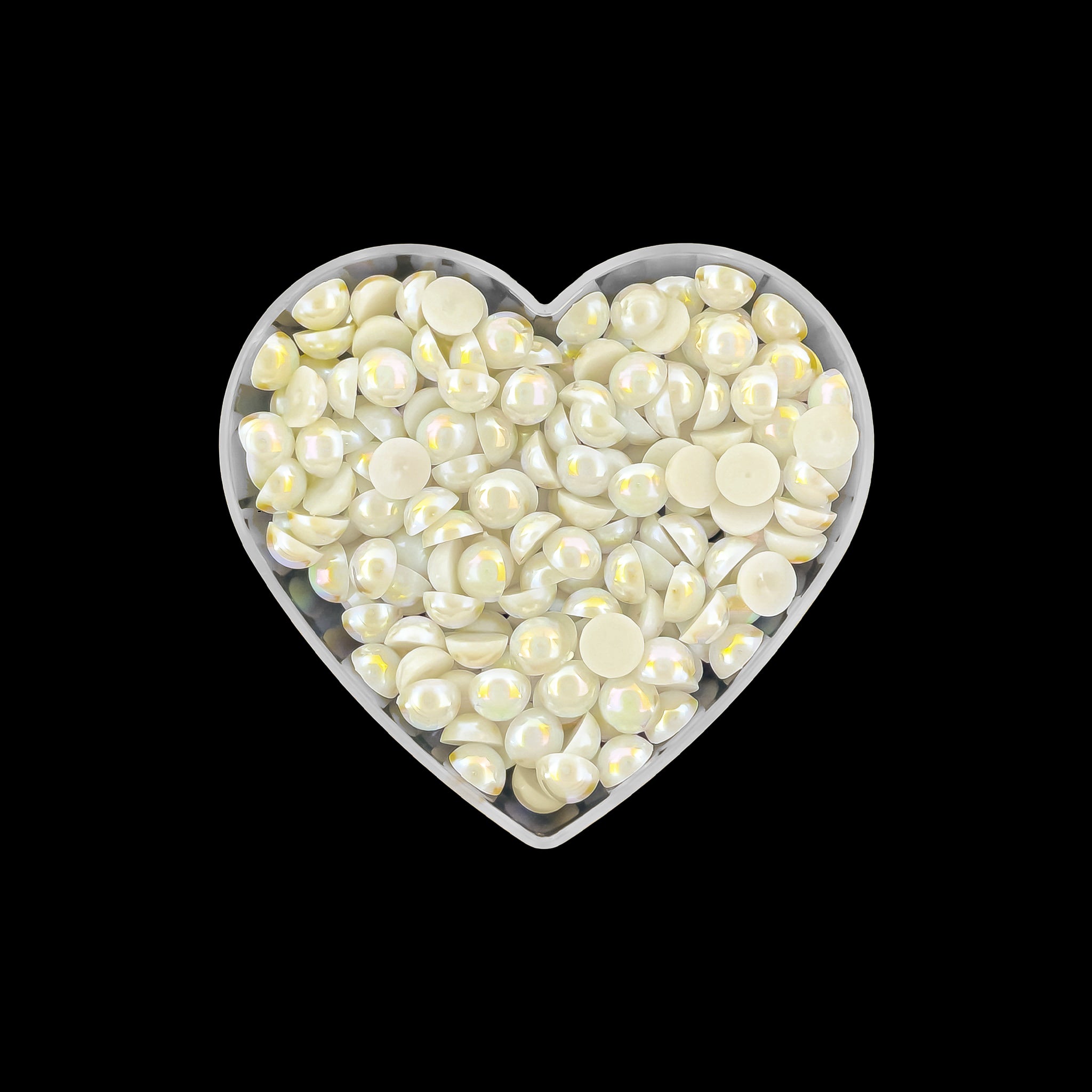 MEDIA PERLA PLÁSTICA SIN HUECO 5744 (8 MM) X LIBRA.