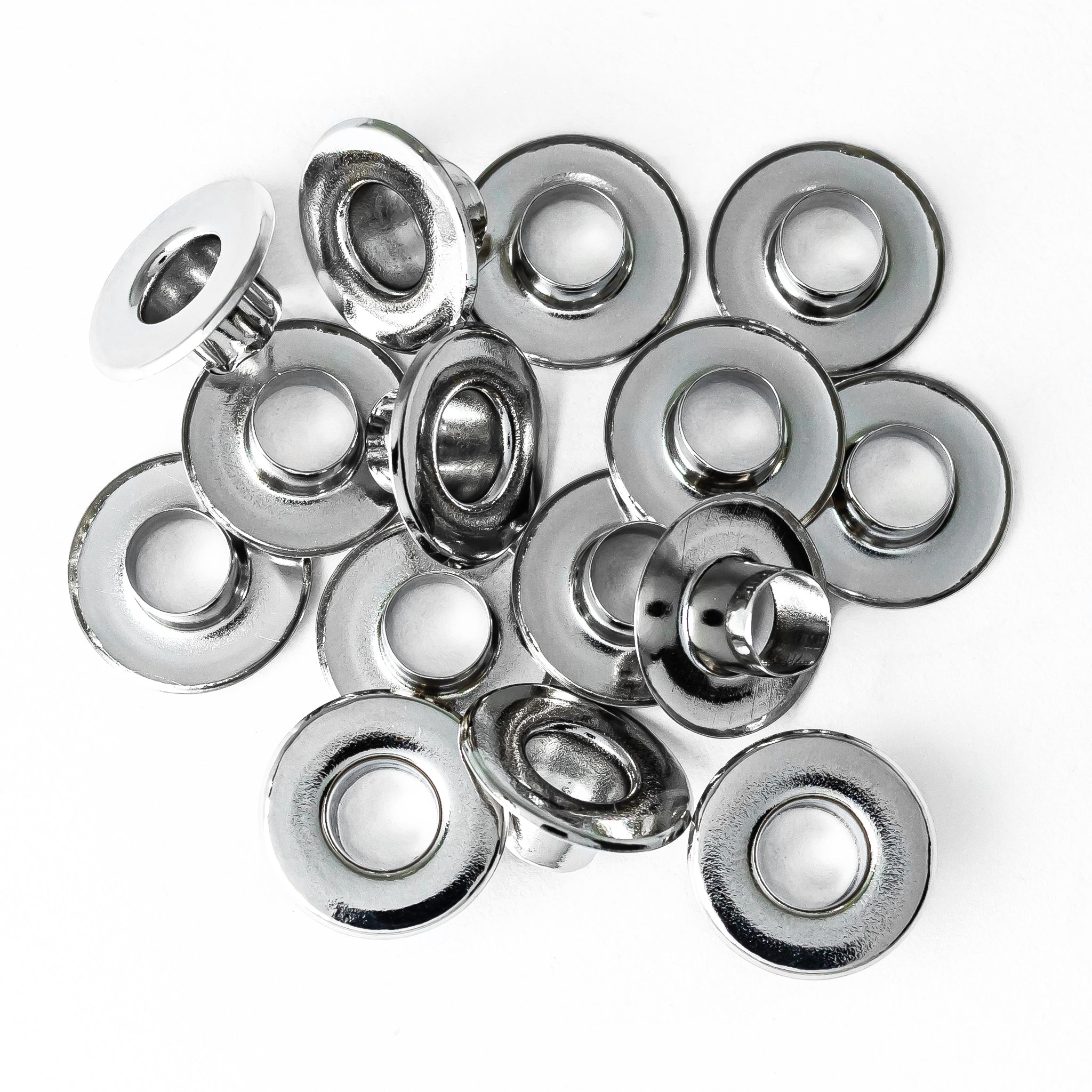 OJALETE PLANO LATON BASE ACERO 612(12MM) X 1000 UNDS.