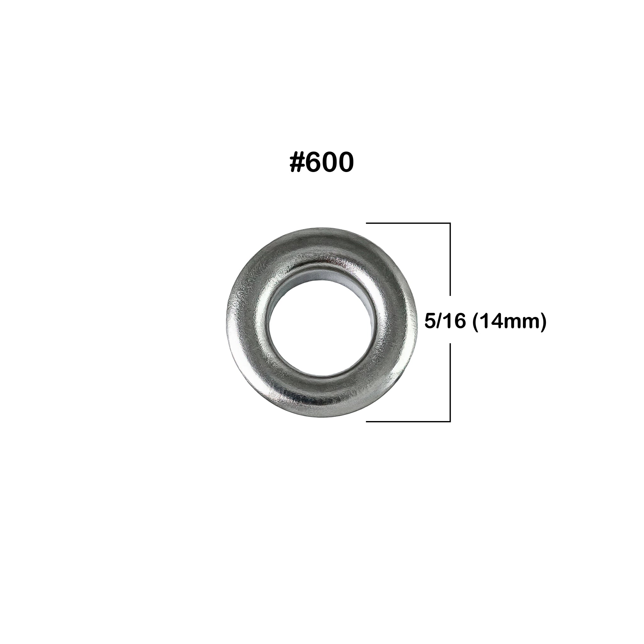 OJALETE LATON BASE ACERO 600(5/16) X 2500 UNDS.