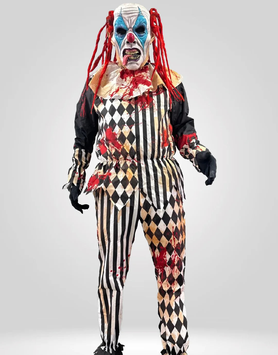 DISFRAZ PAYASO DOS PIEZAS ROMBOS AMA-5008-A