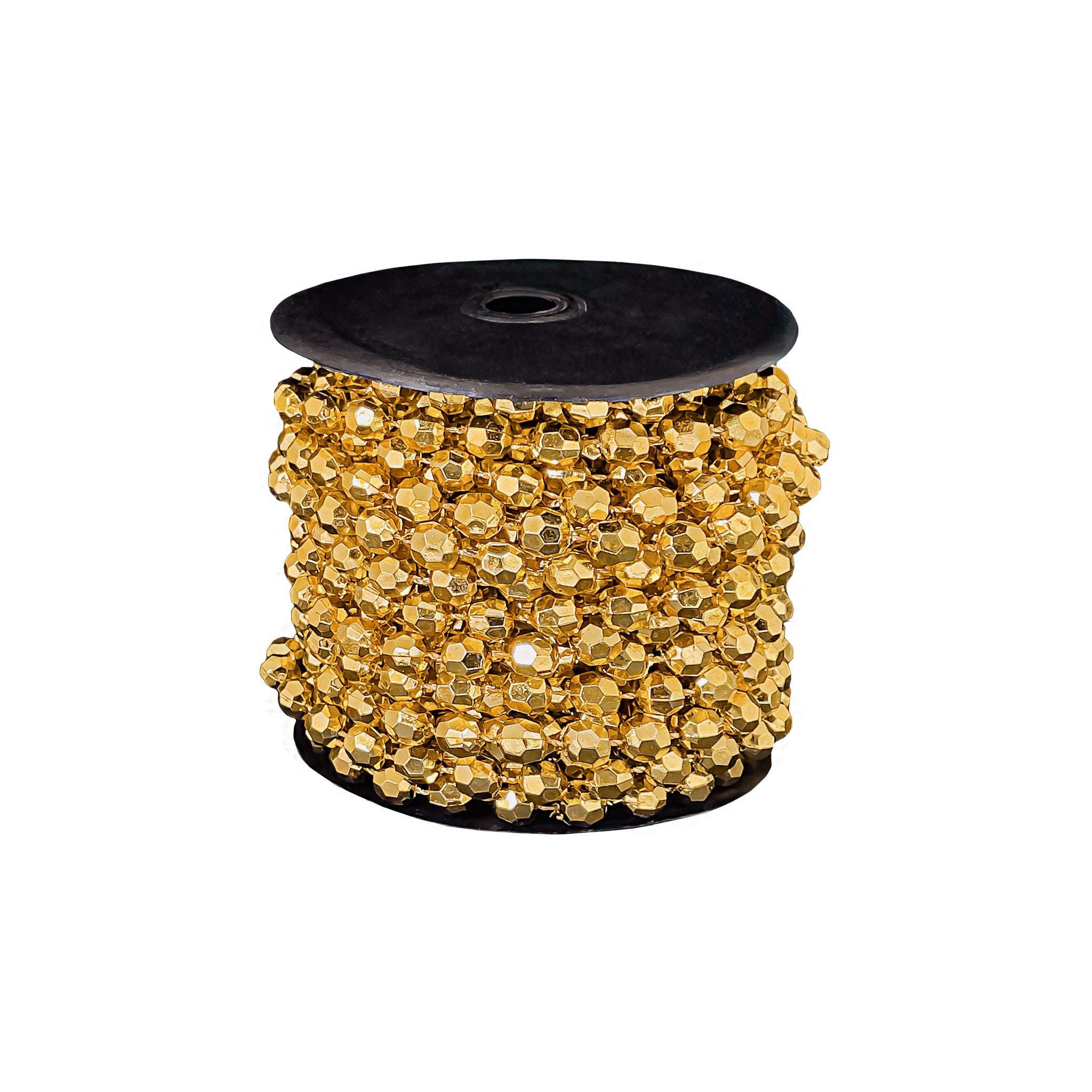 PERLA PLÁSTICA CONTINUA DIAMANTADA 5650 (8 MM) X 10 YDS.