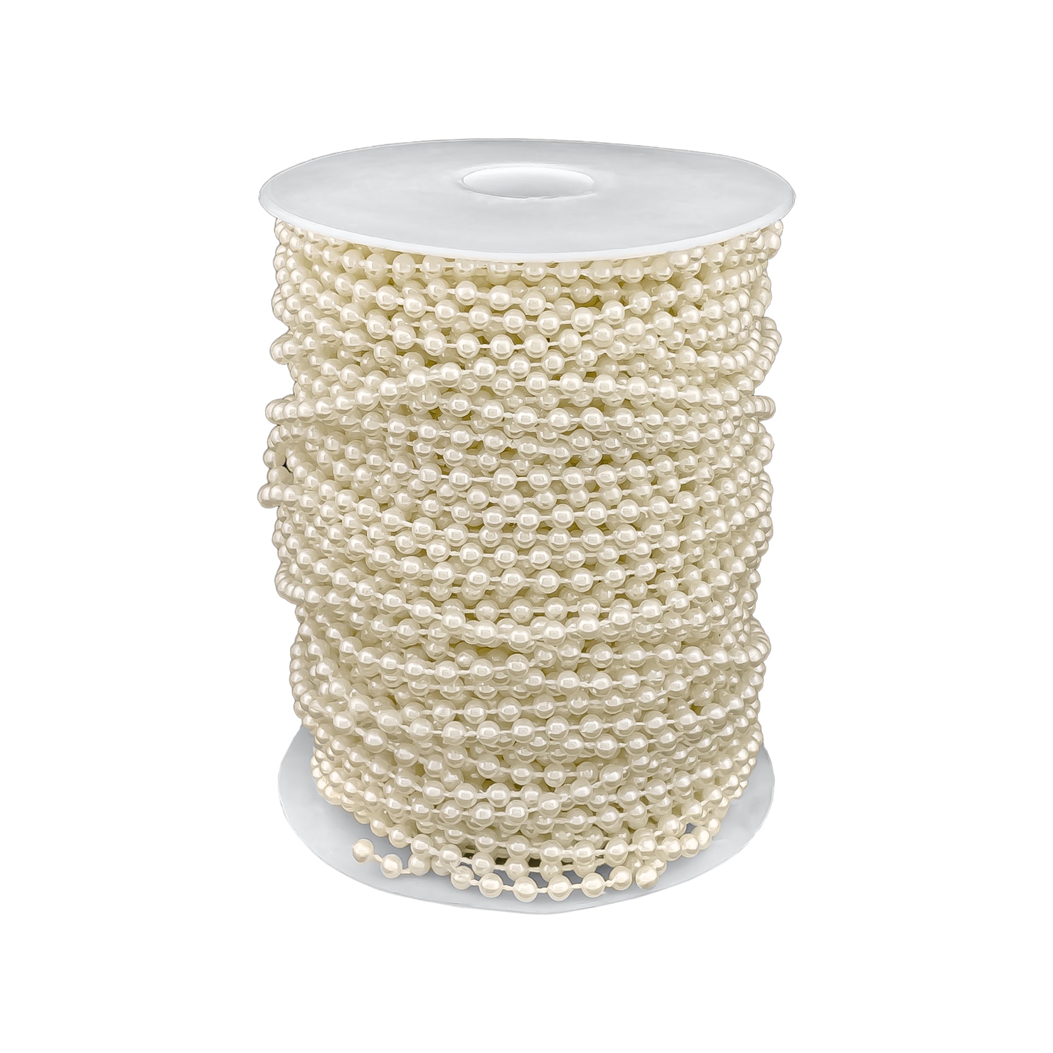 PERLA PLÁSTICA CONTINUA 5637 (4 MM) X 50 YDS.