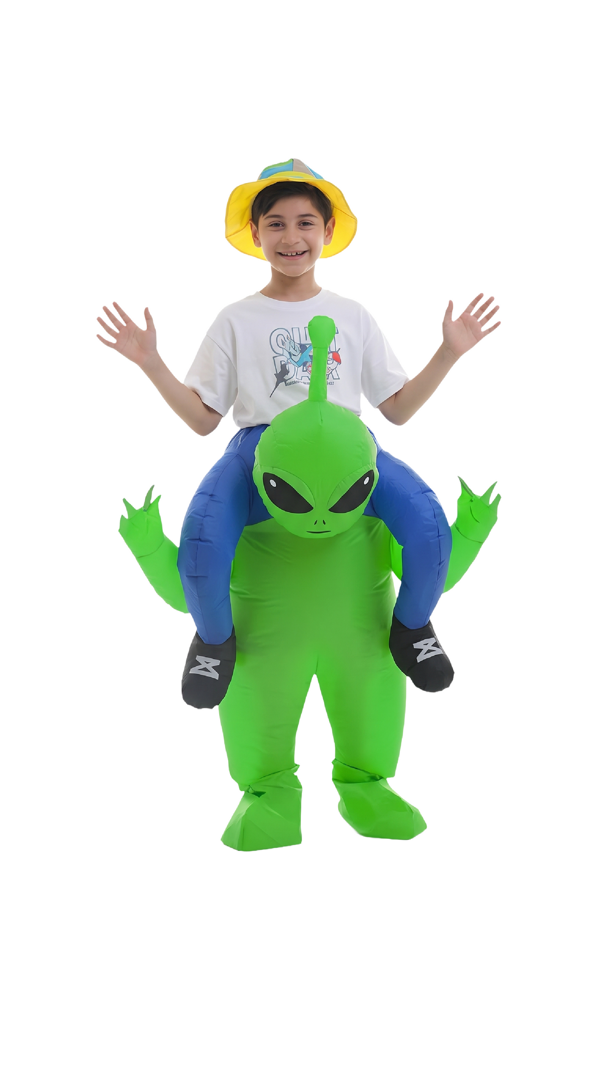DISFRAZ INFLABLE ALIEN CON JINETE