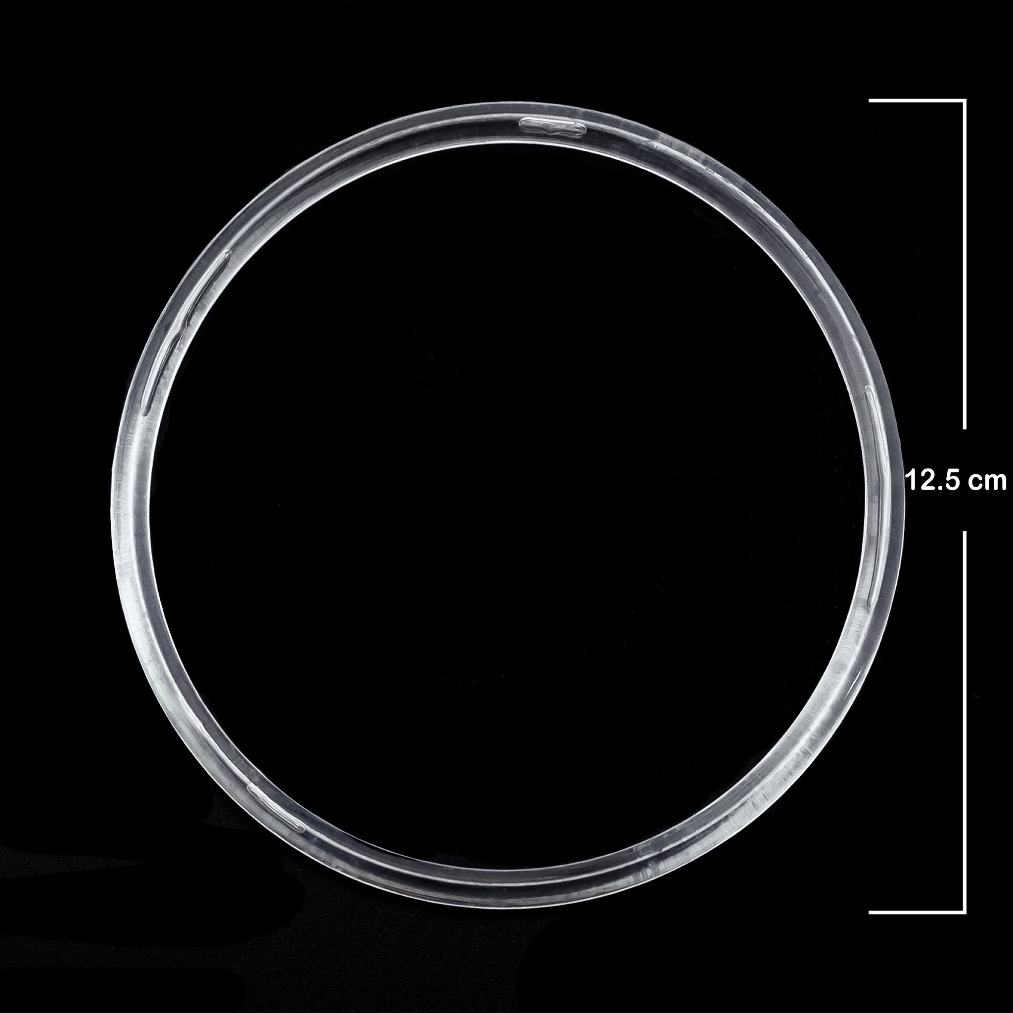 ARGOLLA ACRILICO TRANSPARENTE AA-12 (12.5 CM) X 25 UNDS.
