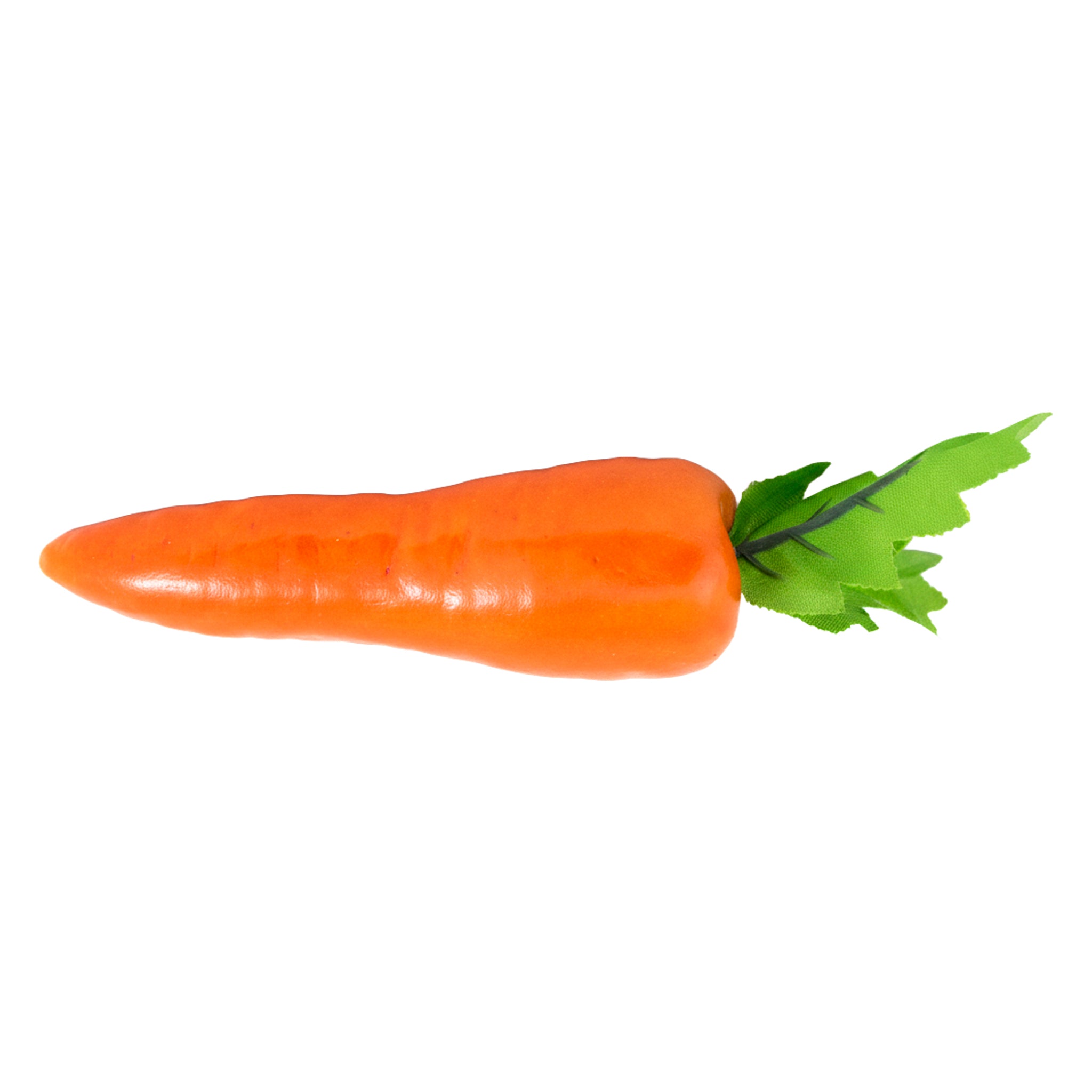 ZANAHORIA DECORATIVA CON HOJA REF. 120 (15 CM) - PAQUETE X 6 UNDS.